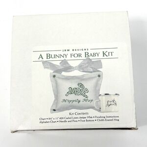 JBW Designs A Bunny for Baby Cross Stitch Kit Gift Set including Mug